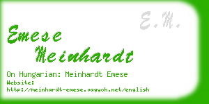 emese meinhardt business card